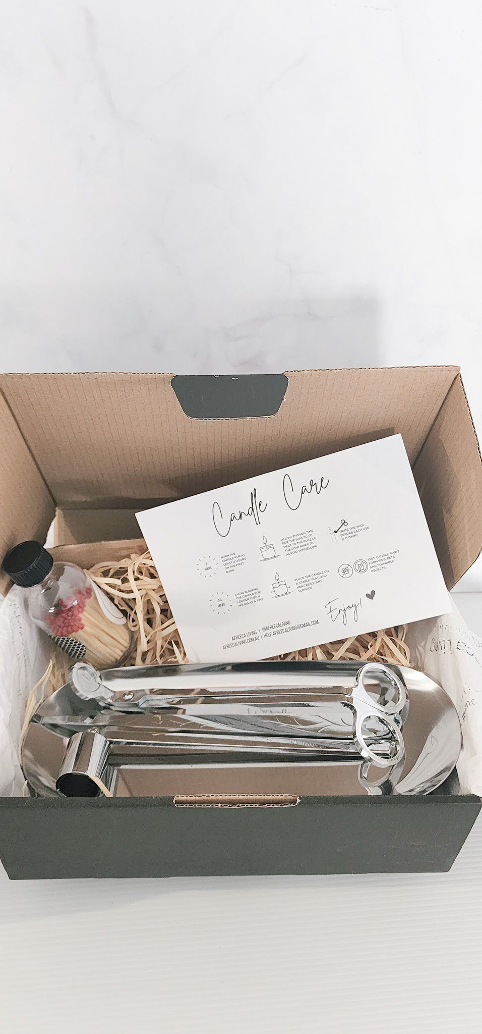 Afreeca Living Candle Care Kit- Silver
