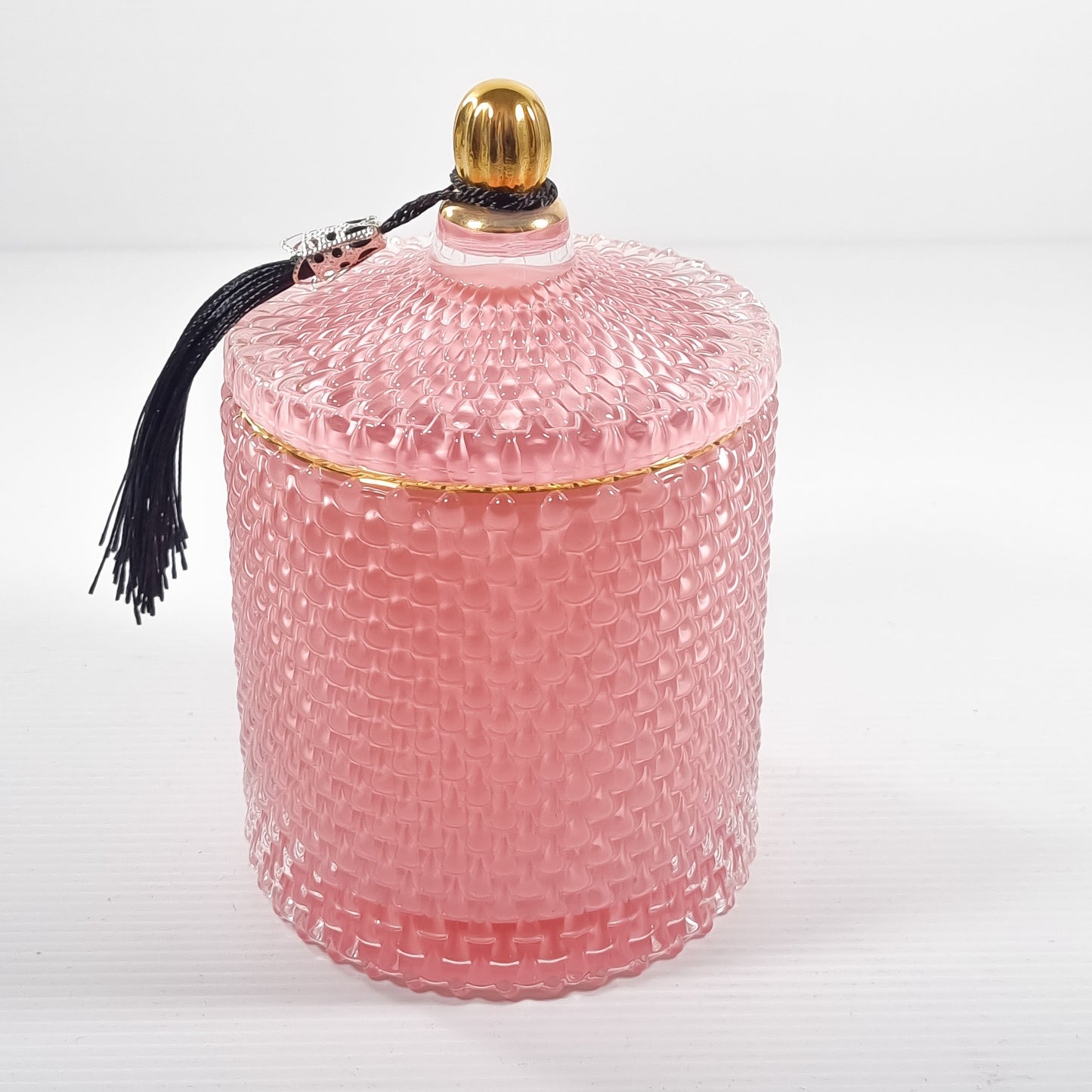 LARGE PINK GEO Candle